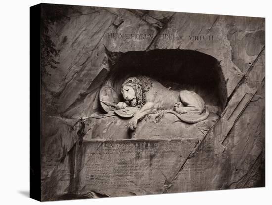 The Lion, Lucerne, Switzerland-Giorgio Sommer-Premier Image Canvas