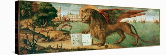 The Lion of St Mark (Painting, 1516)-Vittore Carpaccio-Premier Image Canvas