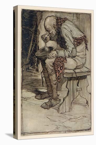 The Little Peasant-Arthur Rackham-Stretched Canvas