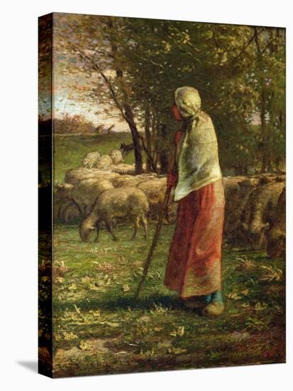 The Little Shepherdess-Jean-Francois Millet-Premier Image Canvas