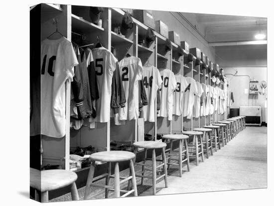 The Locker Room of the Brooklyn Dodgers-null-Premier Image Canvas