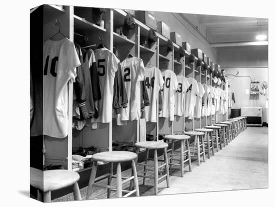 The Locker Room of the Brooklyn Dodgers-null-Premier Image Canvas