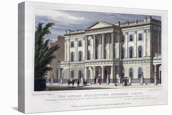 The London Institution, Finsbury Circus, London, 1827-William Deeble-Premier Image Canvas