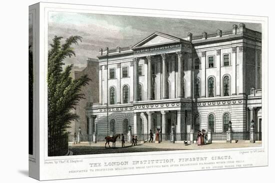 The London Institution, Finsbury Circus, London, 1827-William Deeble-Premier Image Canvas