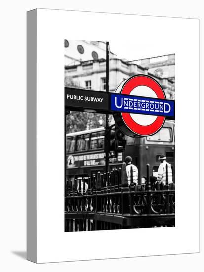 The London Underground Sign - Public Subway - UK - England - United Kingdom - Europe-Philippe Hugonnard-Stretched Canvas
