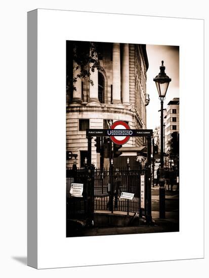 The London Underground Sign - Public Subway - UK - England - United Kingdom - Europe-Philippe Hugonnard-Stretched Canvas