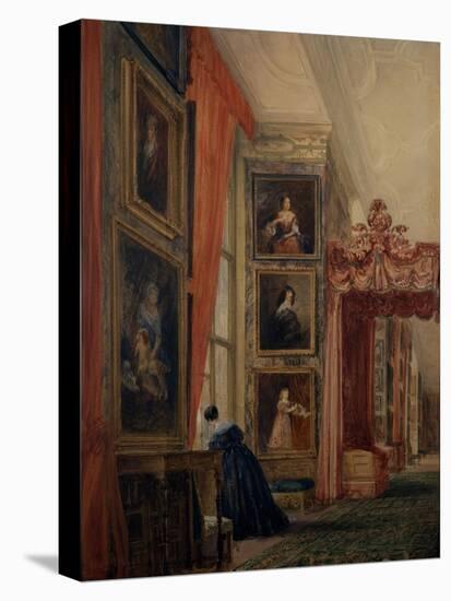 The Long Gallery at Hardwick-David Cox-Premier Image Canvas