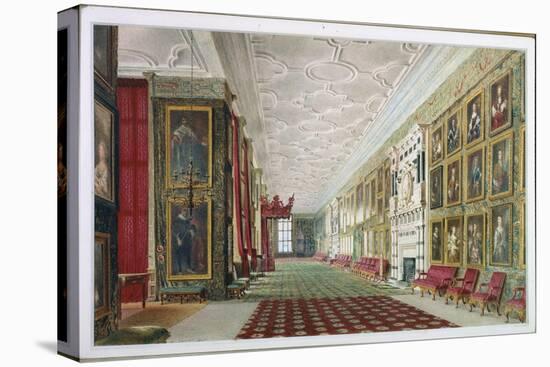 The Long Gallery, Hardwick, 1828-William Henry Hunt-Premier Image Canvas