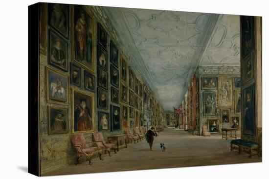 The Long Gallery, Hardwick-David Cox-Premier Image Canvas