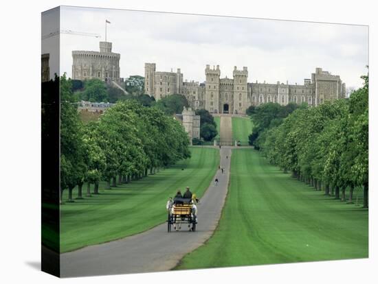 The Long Walk and Windsor Castle, Windsor, Berkshire, England, United Kingdom-Adam Woolfitt-Premier Image Canvas
