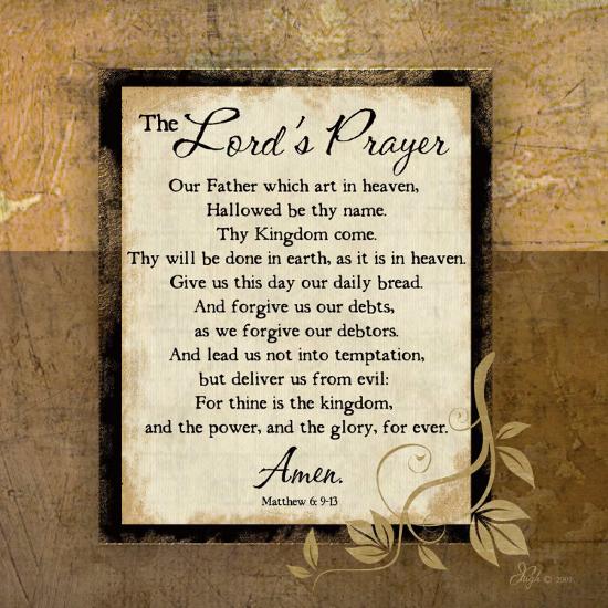 The Lord's Prayer-Jennifer Pugh-Stretched Canvas