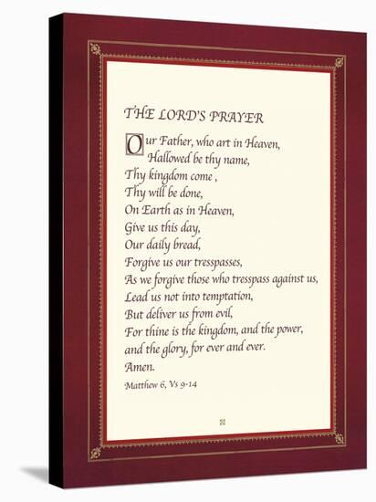 The Lord's Prayer-The Inspirational Collection-Stretched Canvas