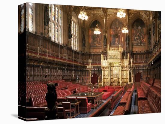 The Lords Chamber, House of Lords, Houses of Parliament, Westminster, London, England-Adam Woolfitt-Premier Image Canvas