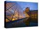 The Louvre at Twilight, Paris, France-Jim Zuckerman-Premier Image Canvas