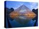 The Louvre at Twilight, Paris, France-Jim Zuckerman-Premier Image Canvas