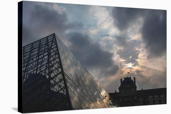 The Louvre In Paris-Lindsay Daniels-Stretched Canvas