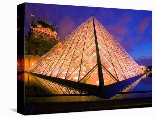 The Louvre Museum at Twilight, Paris, France-Jim Zuckerman-Premier Image Canvas