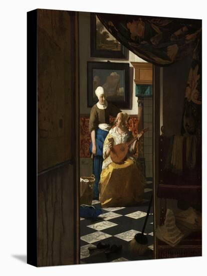 The Love Letter-Johannes Vermeer-Stretched Canvas
