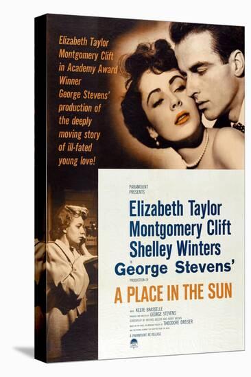 The Lovers, 1951, "A Place In the Sun" Directed by George Stevens-null-Premier Image Canvas