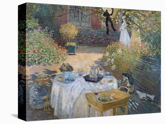 The Luncheon: Monet's Garden at Argenteuil, circa 1873-Claude Monet-Premier Image Canvas