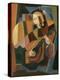 The Lute Player, 1917-18 (Oil on Canvas)-Maria Blanchard-Premier Image Canvas