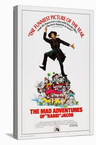 The Mad Adventures of Rabbi Jacob, (Aka Les Aventures De Rabbi Jacob), Center: Louis De Funes, 1973-null-Stretched Canvas