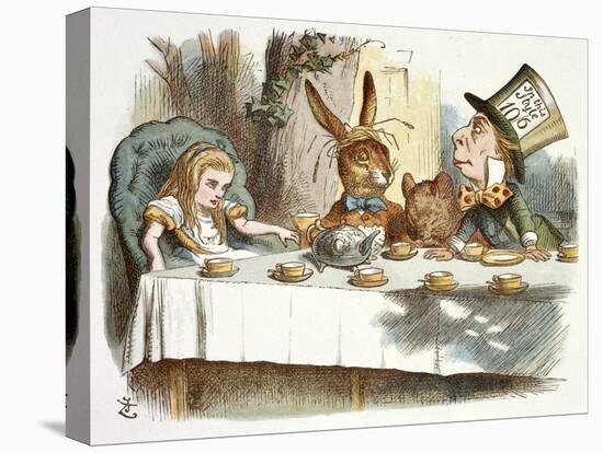 The Mad Hatter's Tea Party-John Teniel-Premier Image Canvas