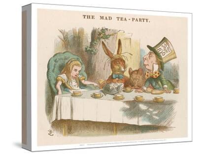 The Mad Tea Party Stretched Canvas Print by | Art.com
