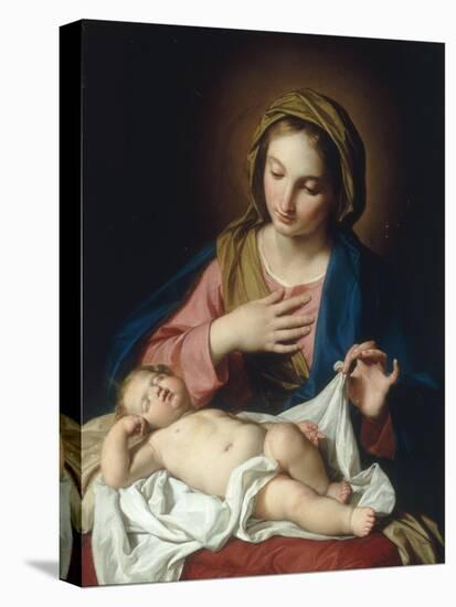 The Madonna adoring the Christ Child-Giuseppe Bottani-Premier Image Canvas