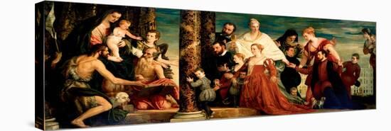 The Madonna of the Cuccina Family, Ca 1571-1572-Paolo Veronese-Premier Image Canvas