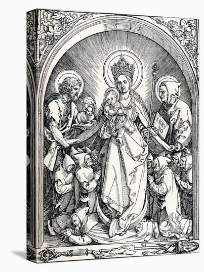 The Madonna with the Carthusian Friars, St John the Baptist and St Bruno, 1515-Albrecht Dürer-Premier Image Canvas