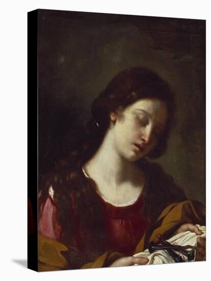 The Magdalen Contemplating the Nails of the Passion-Guercino (Giovanni Francesco Barbieri)-Premier Image Canvas