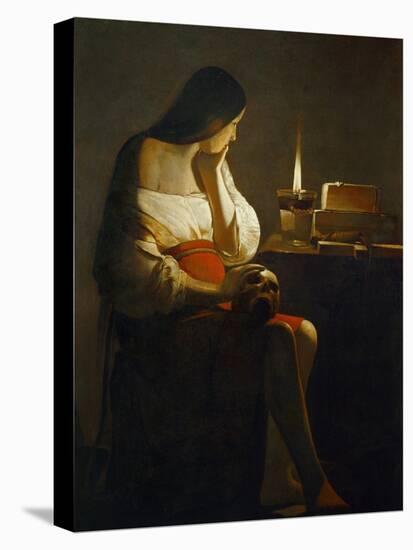 The Magdalene with a Night Light-Georges de La Tour-Premier Image Canvas