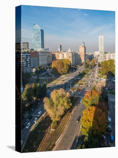 The main boulevard in central Milan leading to Milan's Central station, Milan, Lombardy, Italy, Eur-Alexandre Rotenberg-Premier Image Canvas