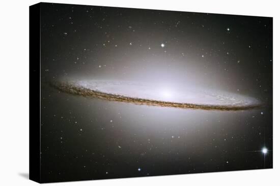 The Majestic Sombrero Galaxy M104 Space Photo-null-Stretched Canvas