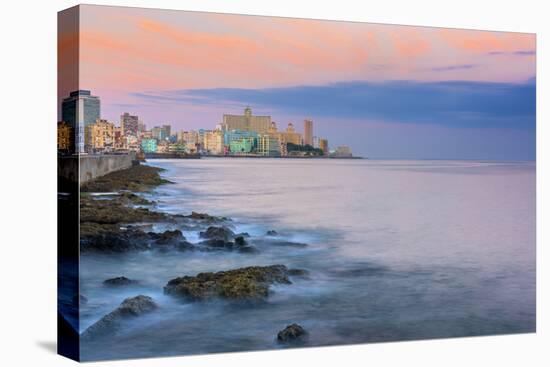 The Malecon, Havana, Cuba, West Indies, Caribbean, Central America-Alan Copson-Premier Image Canvas