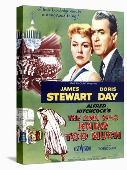 The Man Who Knew Too Much, Top Doris Day, James Stewart, 1956-null-Stretched Canvas