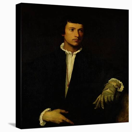 The Man with a Glove, circa 1520-Titian (Tiziano Vecelli)-Premier Image Canvas