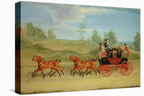 The Manchester and London Royal Mail Coach-James Pollard-Premier Image Canvas