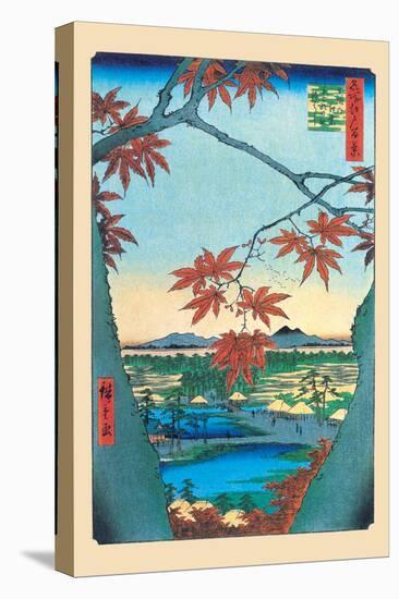 The Maple Trees-Ando Hiroshige-Stretched Canvas