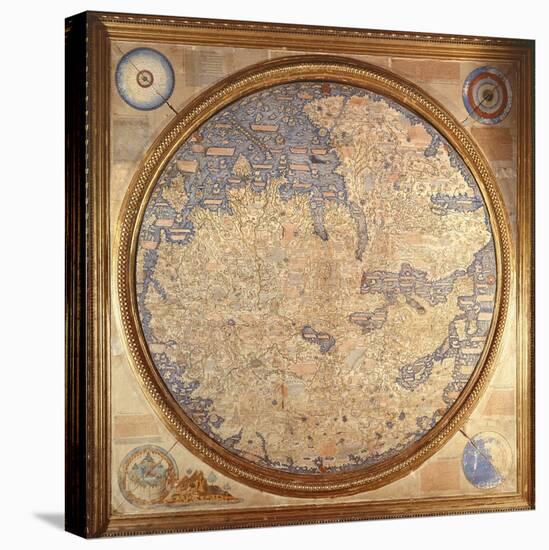 The Mappa Mundi of Fra Mauro, a Camaldolese Monk from the Monastery of San Michele in Murano, 1459-null-Premier Image Canvas