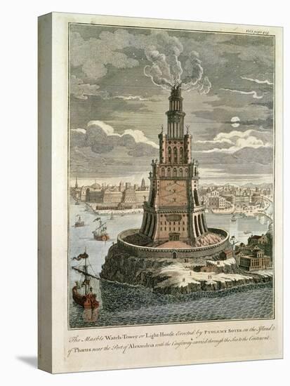 The Marble Watch Tower or Lighthouse Erected by Ptolemy Soter on the Island of Pharos, Near the…-null-Premier Image Canvas