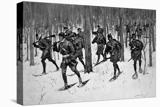 The March of Rogers Rangers (Litho)-Frederic Sackrider Remington-Premier Image Canvas