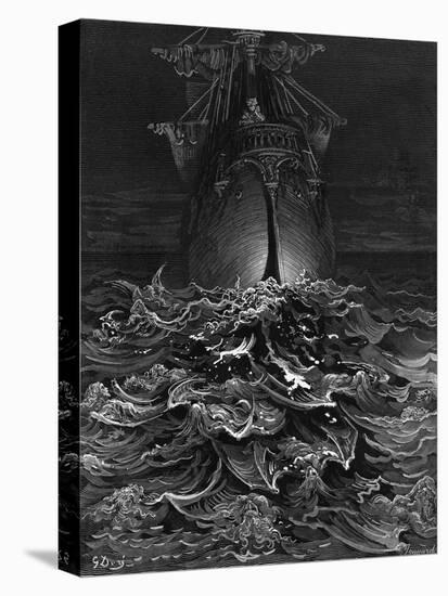 The Mariner Gazes on the Ocean and Laments His Survival While All His Fellow Sailors Have Died-Gustave Doré-Premier Image Canvas