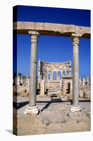 The Market, Leptis Magna, Libya, C3rd Century Ad. Pillars in the Ancient Roman City-Vivienne Sharp-Premier Image Canvas
