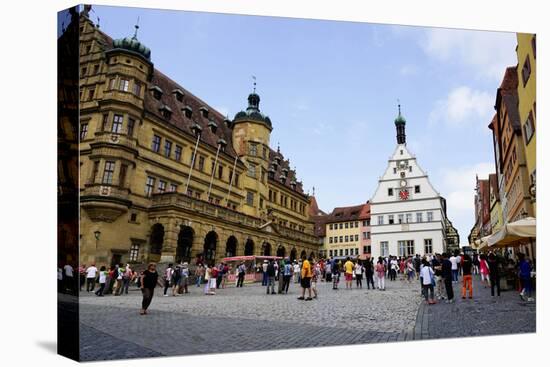 The Market Square in Rothenburg Ob Der Tauber, UNESCO Romantic Road, Franconia-Robert Harding-Premier Image Canvas