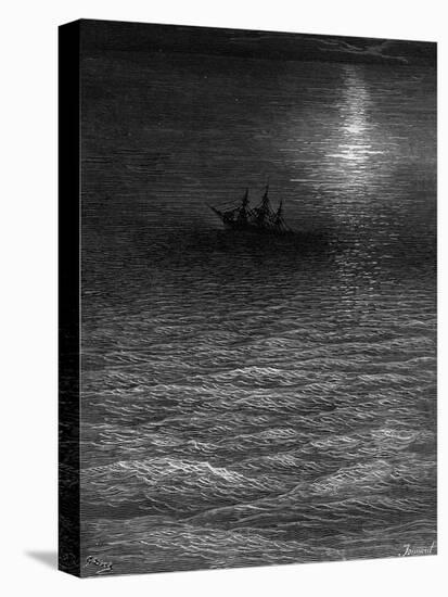 The Marooned Ship in a Moonlit Sea-Gustave Doré-Premier Image Canvas