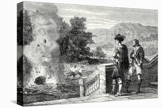 The Marquis of Worcester Lets a Cannon Burst by the Effect of Water Vapor-null-Premier Image Canvas