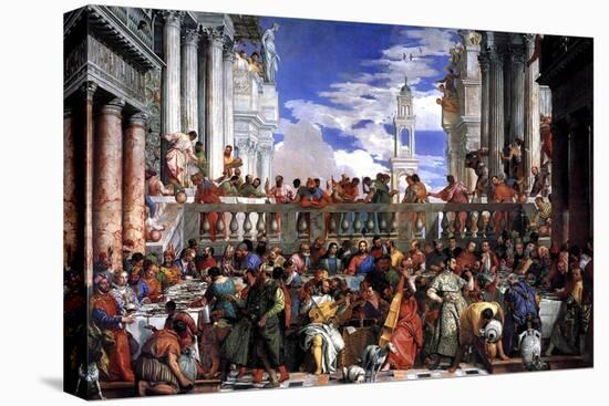 The Marriage at Cana-Paolo Veronese-Stretched Canvas