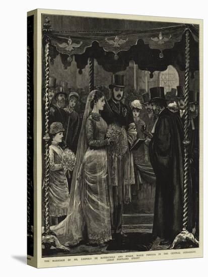 The Marriage of Mr Leopold De Rothschild and Mademoiselle Marie Perugia in the Central Synagogue-null-Premier Image Canvas